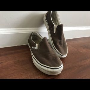 Slip on brown vans